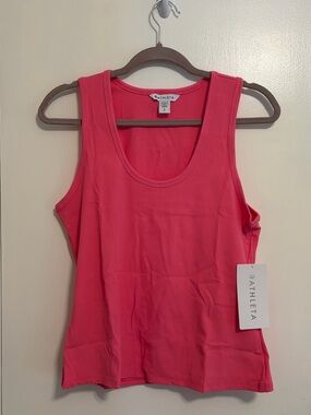 Athleta Hot Pink Scoop Neck Tank